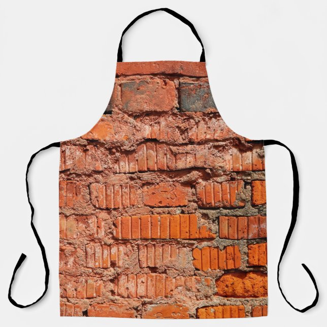 Delantal Talla de ladrillo rojo abandonada, envejecida, ant (Anverso)