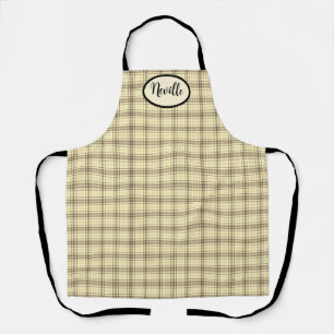 Delantal Tan Plaid Masculine