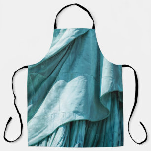 Delantal Tapa de tela verde azulada