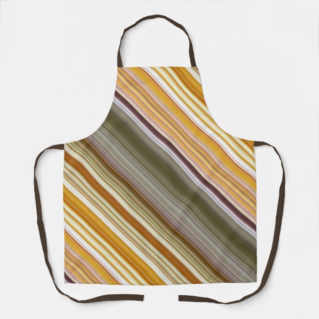 Delantal Tapa verde de maíz seco amarillo y oliva (Anverso)