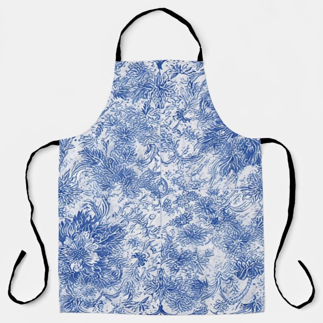 Delantal Tapiz floral Delft - Apron (Anverso)