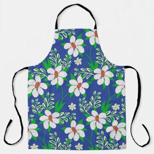 Delantal tarjeta boda o invitación con ba floral abstracta