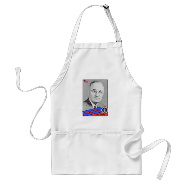 Delantal Tarjeta de béisbol de Harry S. Truman (Frente)