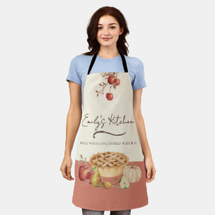 Delantal Tarta De Manzana De Otoño Personalizada Para Horne