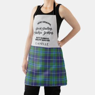 Delantal Tartan Clan Douglas Cuadros Chef Plaid