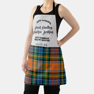 Delantal Tartan Clan Murray Naranja Verde Chef Plaid
