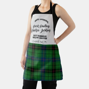 Delantal Tartan del Clan Davidson Chef a Cuadros