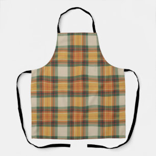 Delantal Tartan Plaid Patrón de Cosecha de Otoño Cálido