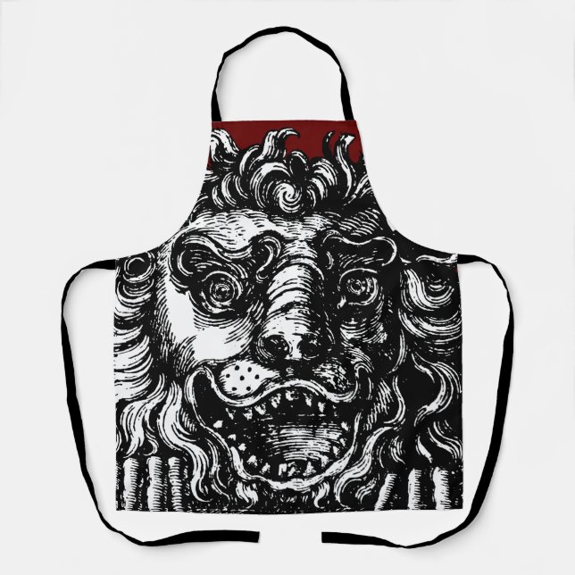 Delantal Taverna del botón del león de William Hogarth (Anverso)