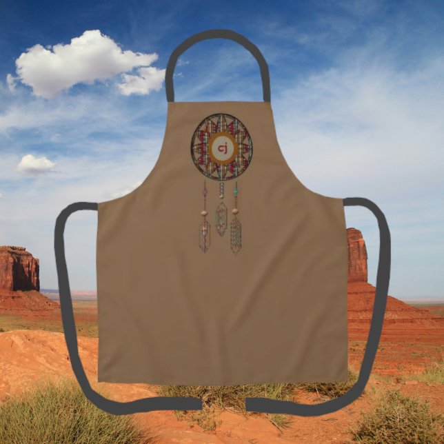 Delantal Tawny Monogrammed Apron con Dreamcatcher (Subido por el creador)