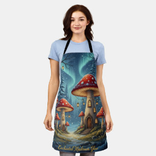 Delantal Taza de brillo de hongo encantado – Bosque de hada