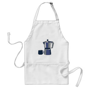 Delantal Taza de café de cafetera