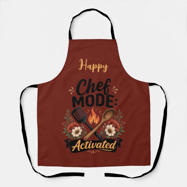Delantal Taza de Modo Chef Activado (Anverso)
