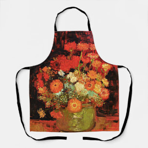 Delantal Tazón con zinnias por Vincent van Gogh