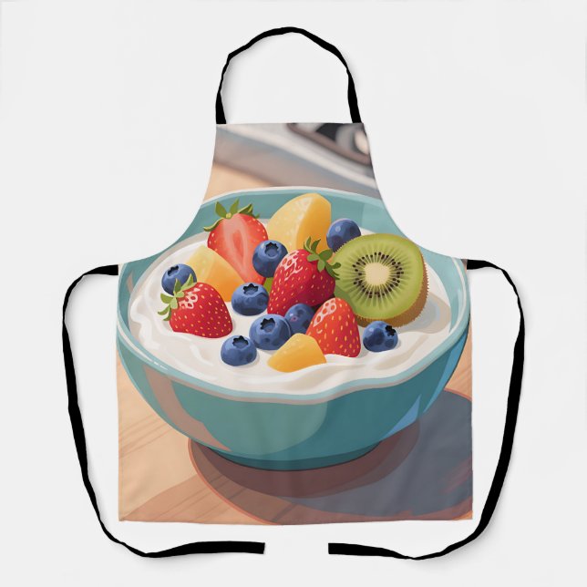 Delantal Tazón de yogur de frutas frescas (Anverso)