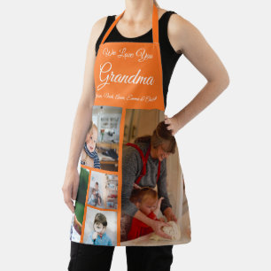 Delantal Te Ama Abuela   Naranja elegante 5 Foto
