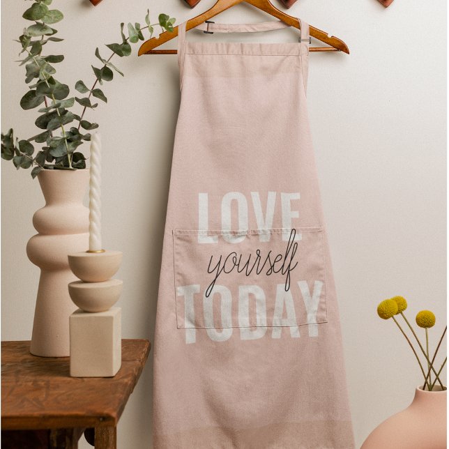 Delantal Te Amas Positivamente Hoy Cita Rosa Pastel (Subido por el creador)