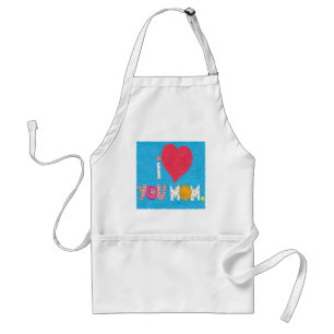 Delantal te amo mamá apron