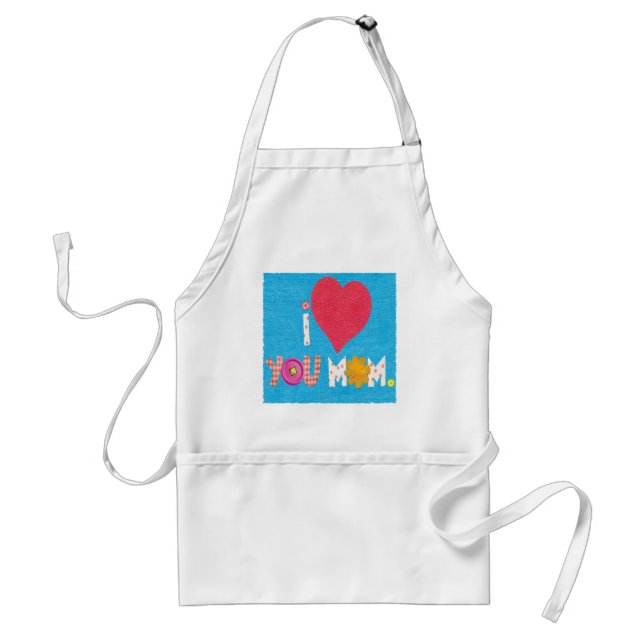 Delantal te amo mamá apron (Frente)