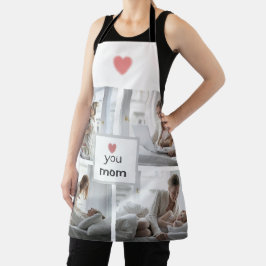Delantal Te amo, mamá - Personalizado foto de Apron para el