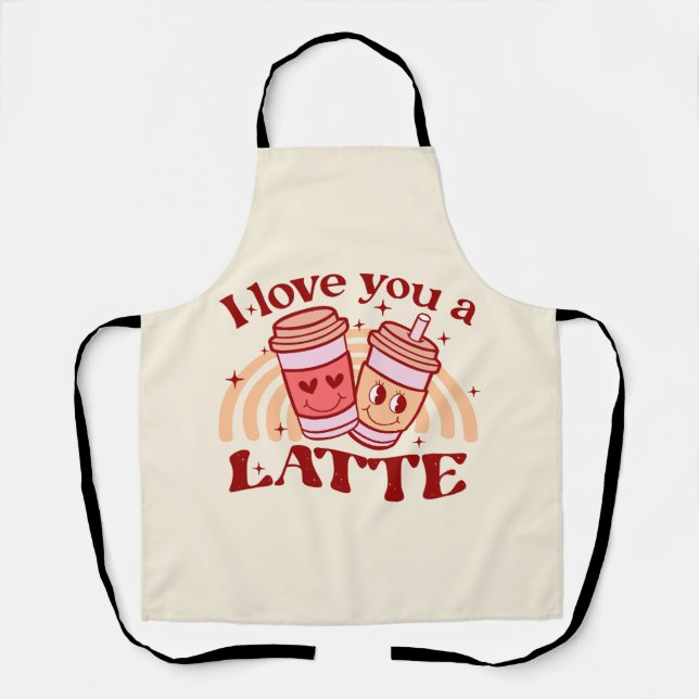 Delantal Te Amo Un Latte (Anverso)