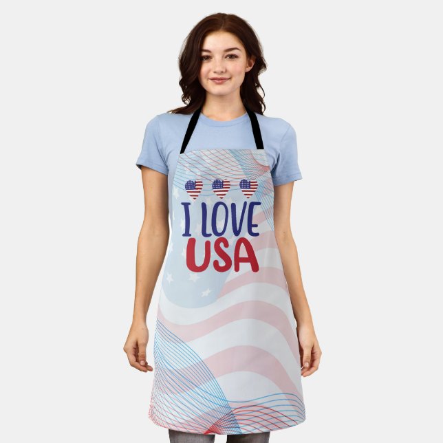 Delantal Te Amo USA (Gastado)
