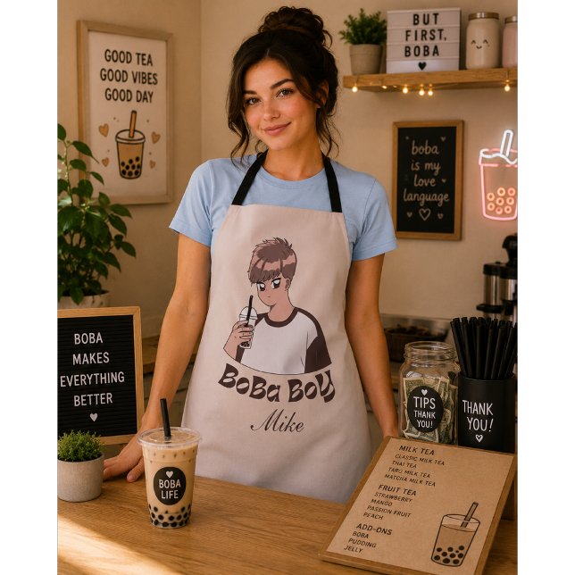 Delantal té de boba té burbuja (Subido por el creador)
