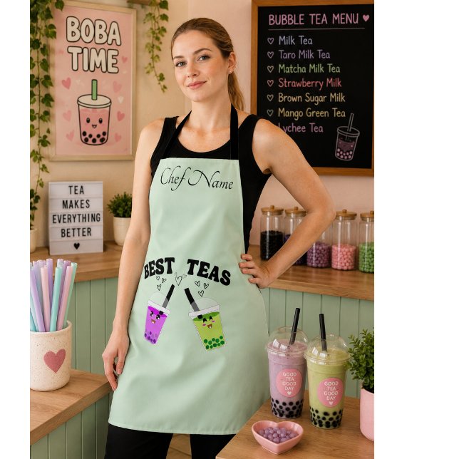 Delantal té de boba té burbuja bebé  (Subido por el creador)
