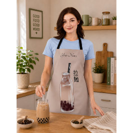 Delantal té de boba té burbuja bebé