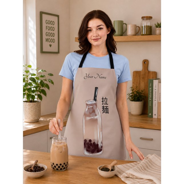 Delantal té de boba té burbuja bebé  (Subido por el creador)
