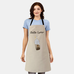 Delantal té de burbuja de té boba