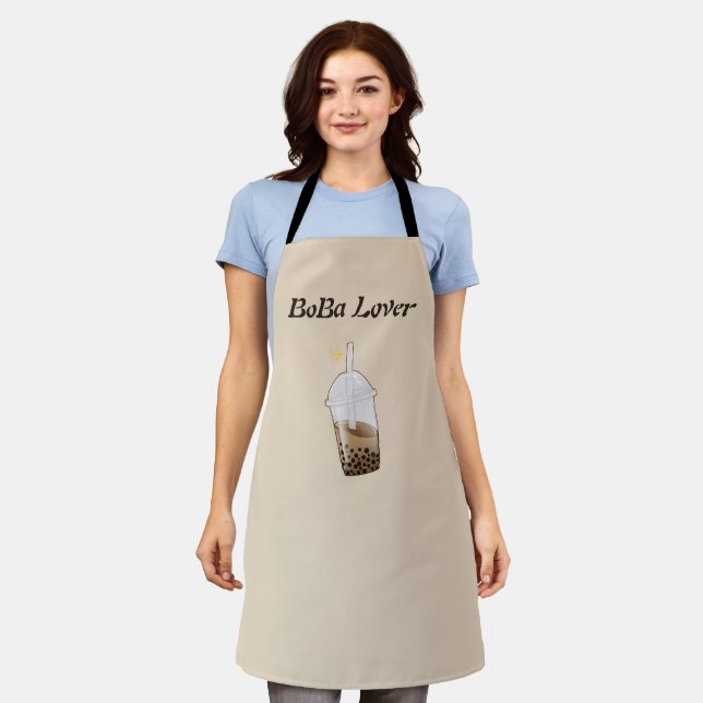 Delantal té de burbuja de té boba (Gastado)