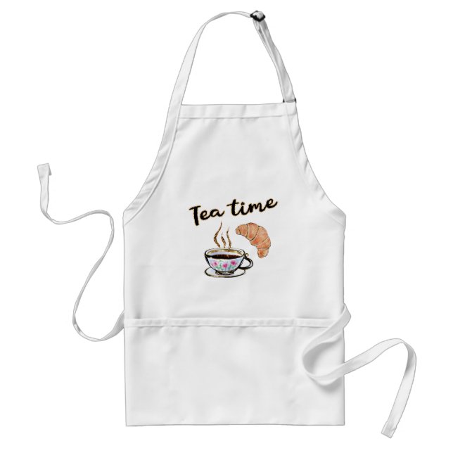 Delantal Té time Aprons Accesorios de cocina, regalo para e (Frente)
