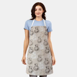 Delantal Té turco taza de té salchichas de azúcar