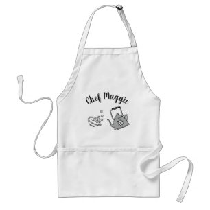 Delantal Tea de Elderflower   Monograma Apron