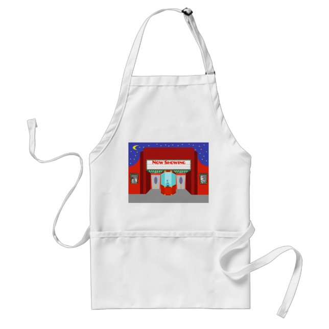 Delantal Teatro de cine retro Apron (Frente)