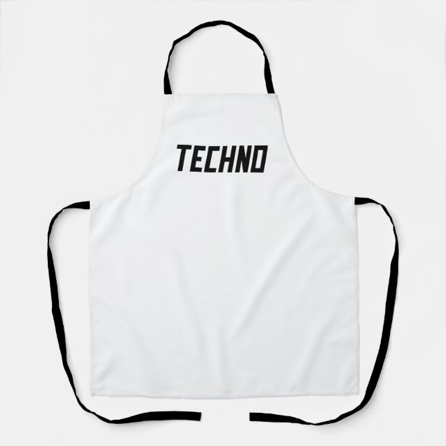 Delantal TECHNO Music (Anverso)