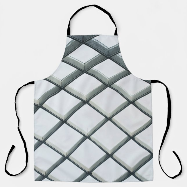 Delantal Techo metalizado blanco y cúpula de cristal (Anverso)