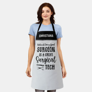 Delantal Tecnología quirúrgica personalizada   Tecnólogo qu