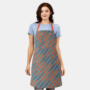 Delantal Ted Lasso   Fútbol is Life Stripe Pattern