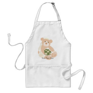 Delantal Teddybear Bride Apron