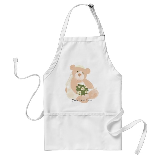 Delantal Teddybear Bride Apron (Frente)