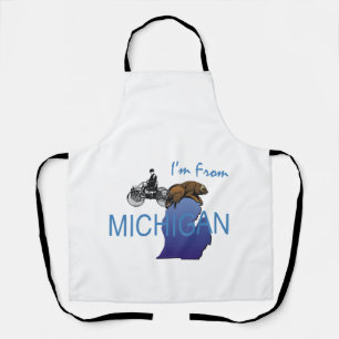 Delantal TEE, soy de Michigan