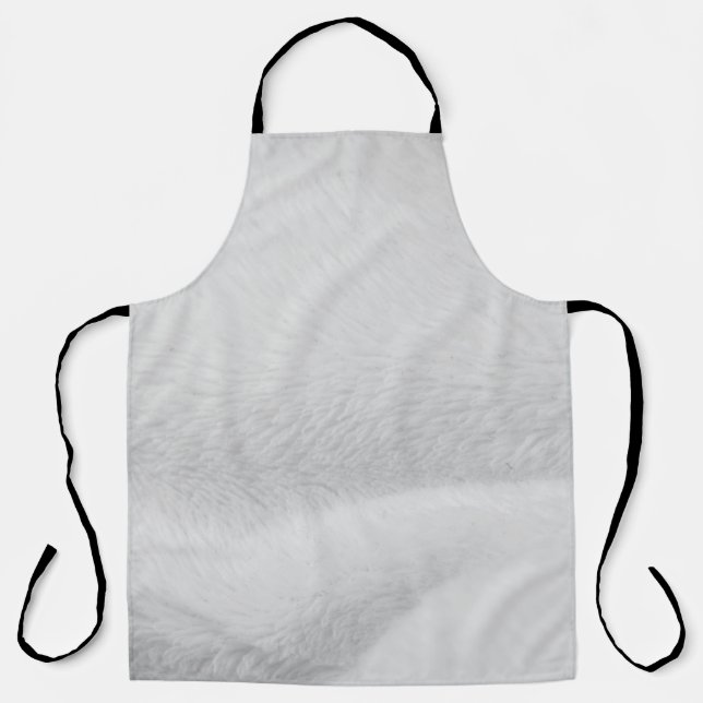 Delantal Tejido de textura de algodón blanco (Anverso)