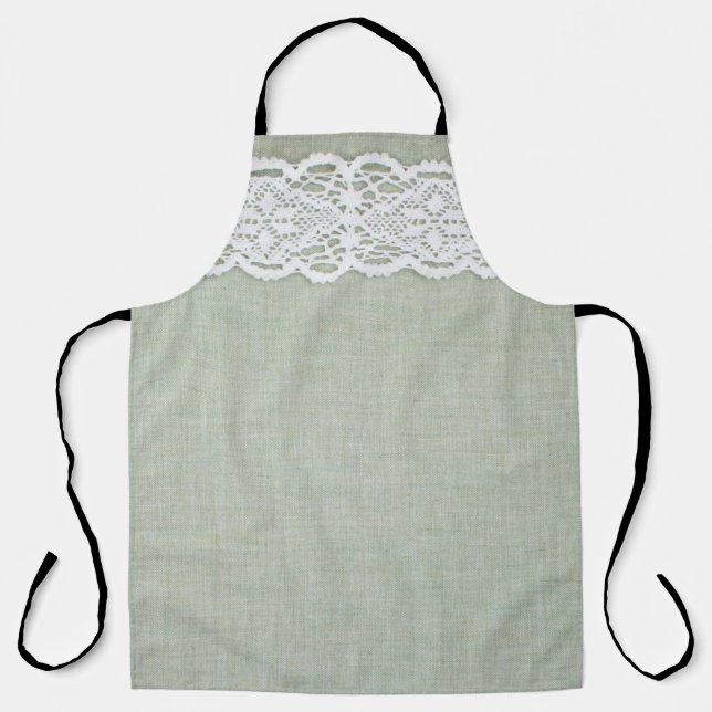 Delantal Tejido textil y encaje  (Anverso)