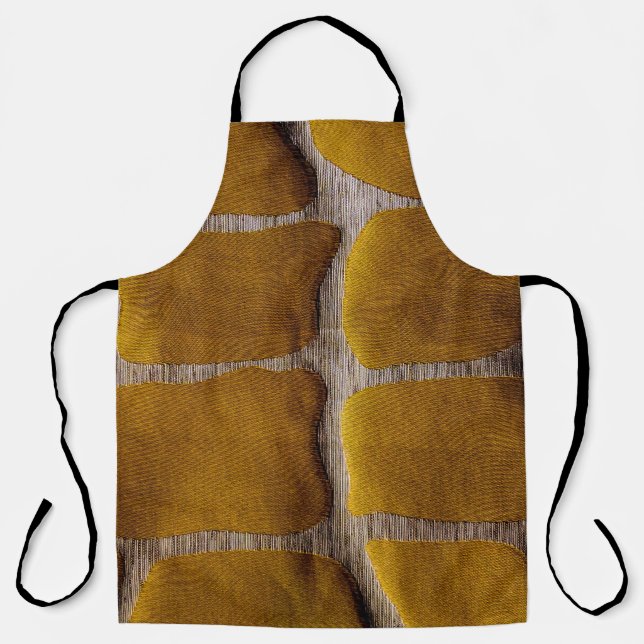 Delantal Tejidos de amarillo y crema (Anverso)