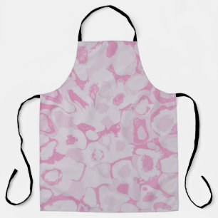 Delantal Tejidos de flores de color rosa y blanco