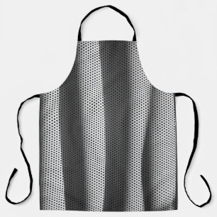 Delantal Tejidos de polka blanco y negro