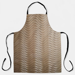 Delantal Tejidos de rayas blancas y grises