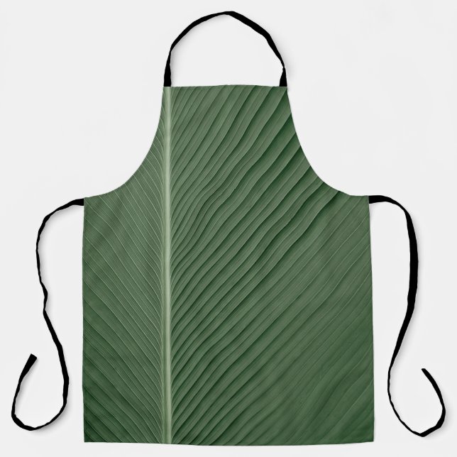 Delantal Tejidos de rayas verdes y blancas (Anverso)